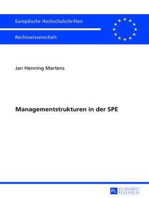 cover image of Managementstrukturen in der SPE